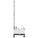 Havekrukke med vanding og hjul Hvid 40 x 40 x 132 cm PP