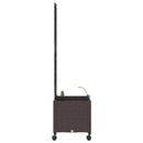 Havekrukke med vanding og hjul Brun 40 x 40 x 148 cm PP