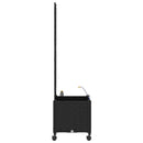 Havekrukke med vanding og hjul Sort 40 x 40 x 148 cm PP
