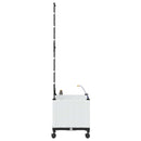Havekrukke med vanding og hjul Hvid 40 x 40 x 148 cm PP