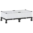 Havekrukke med hjul Hvid 80 x 40 x 33 cm PP