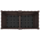 Havekrukke med hjul Brun 80 x 40 x 44 cm PP