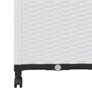 Haveplantekasse med espalier og hjul Hvid 80 x 40 x 146 cm PP