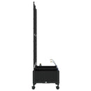 Havekrukke med vanding og hjul 2 stk. Sort 80 x 40 x 132 cm PP