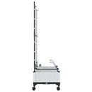 Havekrukke med vanding og hjul 2 stk. Hvid 80 x 40 x 132 cm PP