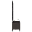 Havekrukke med vanding og hjul 2 stk. Brun 80 x 40 x 148 cm PP