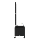 Havekrukke med vanding og hjul 2 stk. Sort 80 x 40 x 148 cm PP