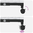 Havekrukke med vanding og hjul 2 stk. Hvid 80 x 40 x 148 cm PP