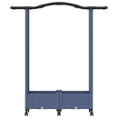 Hævet Bed med Trellis og Tag Grå 124 x 40 x 129 cm PP