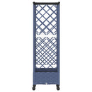Hævet Bed med Trellis og Tag Grå 124 x 40 x 127 cm PP