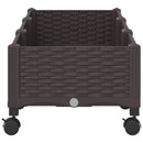 Havekrukke med hjul Brun 120 x 40 x 29 cm PP