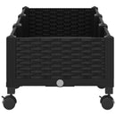 Havekrukke med hjul Sort 120 x 40 x 29 cm PP