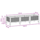 Havekrukke med hjul Sort 120 x 40 x 29 cm PP