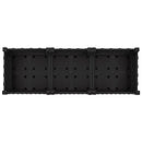 Havekrukke med hjul Sort 120 x 40 x 29 cm PP