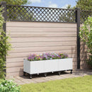 Havekrukke med hjul Hvid 120 x 40 x 48 cm PP