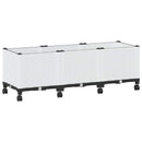Havekrukke med hjul Hvid 120 x 40 x 48 cm PP
