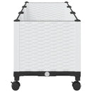 Havekrukke med hjul Hvid 120 x 40 x 48 cm PP