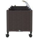 Havekrukke med vanding og hjul 3 stk. Brun 120 x 40 x 43,5 cm