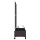 Havekrukke med vanding og hjul 3 stk. Brun 120 x 40 x 132 cm PP