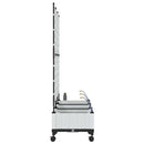 Havekrukke med vanding og hjul 3 stk. Hvid 120 x 40 x 132 cm PP