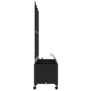 Havekrukke med vanding og hjul 3 stk. Sort 120 x 40 x 148 cm PP