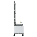 Havekrukke med vanding og hjul 3 stk. Hvid 120 x 40 x 148 cm PP