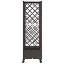 Hævet Bed med Trellis og Tag Brun 164 x 40 x 127 cm PP