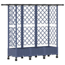 Hævet Bed med Trellis og Tag Grå 164 x 40 x 127 cm PP