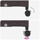 Havekrukke med hjul Brun 160 x 40 x 29 cm PP