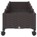 Havekrukke med hjul Brun 160 x 40 x 29 cm PP