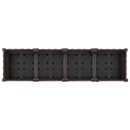 Havekrukke med hjul Brun 160 x 40 x 29 cm PP