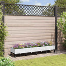 Havekrukke med hjul Hvid 160 x 40 x 33 cm PP