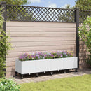 Havekrukke med hjul Hvid 160 x 40 x 48 cm PP