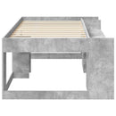 Børneseng med opbevaring Betongrå 80 x 200 cm Konstrueret træ