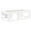 Børneseng med opbevaring Hvid 90 x 190 cm Konstrueret træ
