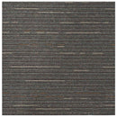 Tæppeflise Stribet Mørkebrun 50 x 50 cm 36 stk. PP og Bitumen