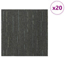Tæppeflise Stribet Lys Grøn 50 x 50 cm 20 stk. PP og Bitumen