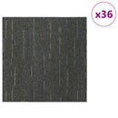 Tæppeflise Stribet Lys Grøn 50 x 50 cm 36 stk. PP og Bitumen