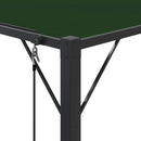 Pergola med louvret tag 3 x 3 x 2,14 m Grøn Stof og aluminium