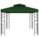 Pavillon 3 x 3 x 2,68 m Grøn Polyester og Stål