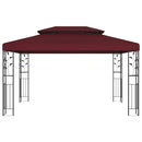 Pavillon 3,97 x 2,96 x 2,68 m Vinrød Polyester og Stål