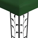 Pavillon 3,97 x 2,96 x 2,68 m Grøn Polyester og Stål