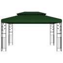 Pavillon 3,97 x 2,96 x 2,68 m Grøn Polyester og Stål