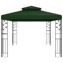 Pavillon 3,97 x 2,96 x 2,68 m Grøn Polyester og Stål