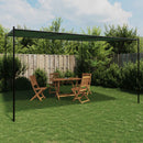 Pavillon 4 x 3,98 x 2,67 m Grøn Polyester og Stål