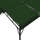 Pavillon 4 x 3 x 2,3 m Grøn Polyester og Stål