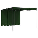 Pavillon 4 x 3 x 2,3 m Grøn Polyester og Stål