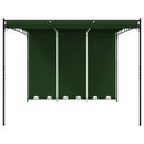 Pavillon 4 x 3 x 2,3 m Grøn Polyester og Stål