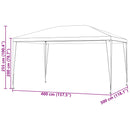 Party Tent 400 x 300 x 255 cm Rød PE og stål