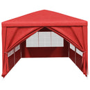 Party Tent 600 x 300 x 255 cm Rød PE og stål